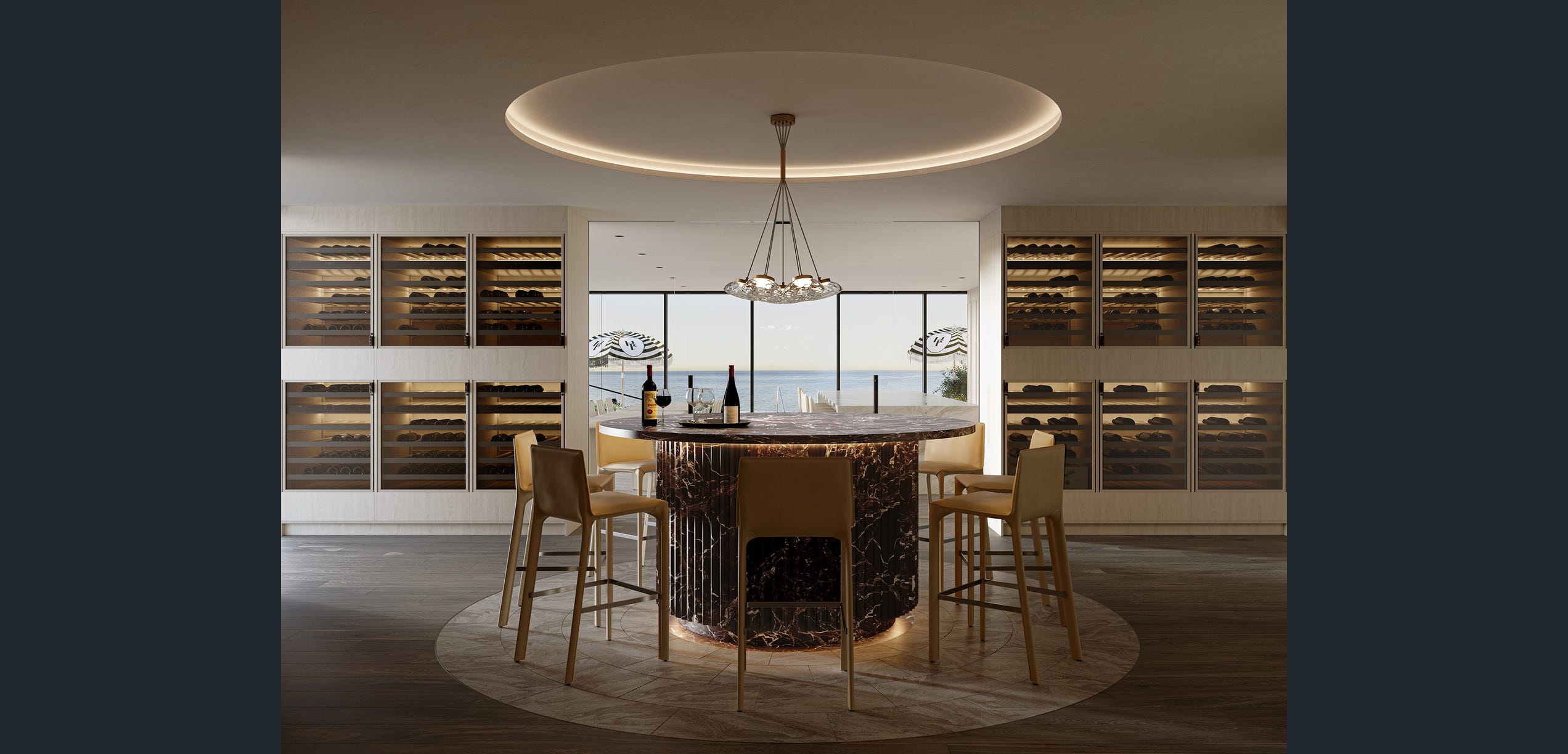 Frankston Harbour dining area